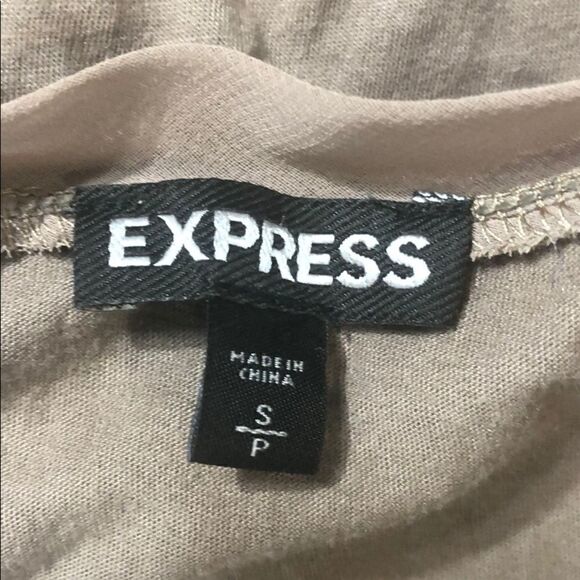 Express Tan Sequin Front Tank Top Size S - Picture 9 of 10